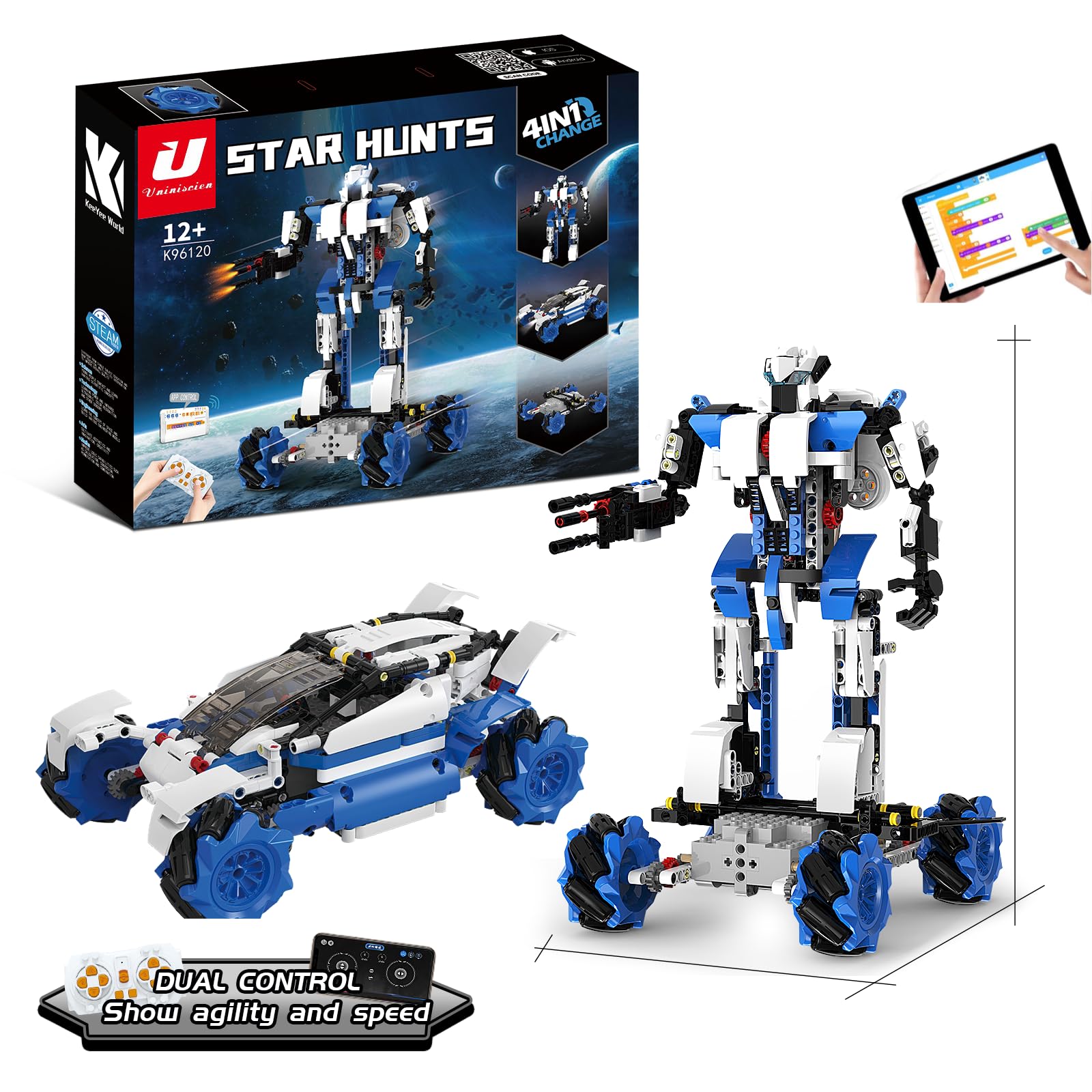 Uniniscien STEM 4 in 1 Star Wars Building Robot Kit